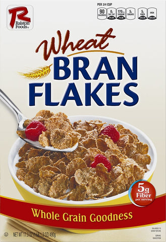 Ralston Wheat Bran Flakes, 17.3 Ounce -- 14 per case.