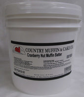 Country Muffin Cranberry Walnut Muffin Batter, 18 Pound Pail.