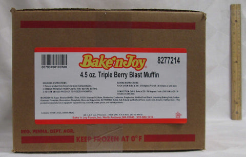 Bake N Joy Triple Berry Muffin Batter, 4.5 Ounce -- 48 per case.