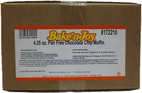 Bake N Joy Chocolate Chip Muffin Batter, 4.25 Ounce -- 36 per case