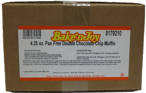 Bake N Joy Double Chocolate Chip Muffin Batter, 4.25 Ounce -- 36 per case.