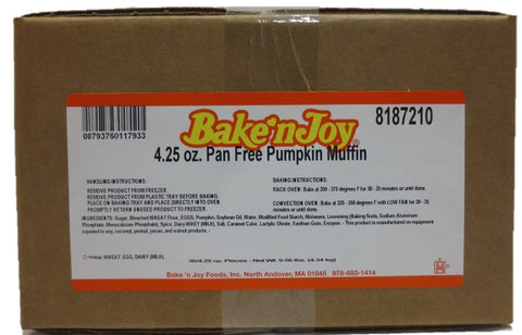 Bake N Joy Pumpkin Muffin Batter, 4.25 Ounce -- 36 per case.