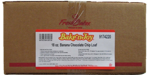Bake N Joy Banana Chocolate Chip Loaf Batter, 18 Ounce -- 18 per case.