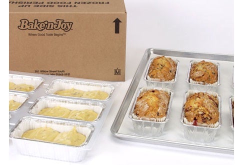 Bake N Joy Banana Chocolate Chip Loaf Batter, 18 Ounce -- 18 per case.