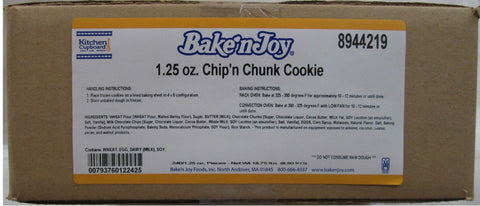 Bake N Joy Chip N Chunk Cookie Dough, 1.25 Ounce -- 240 per case.