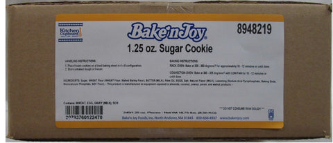 Bake N Joy Sugar Cookie Dough, 1.25 Ounce -- 240 per case.