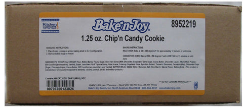 Bake N Joy Chip N Candy Cookie Dough, 1.25 Ounce -- 240 per case.