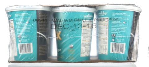 Wallaby Organic Plain Whole Milk Greek Yogurt, 32 Ounce -- 6 per case