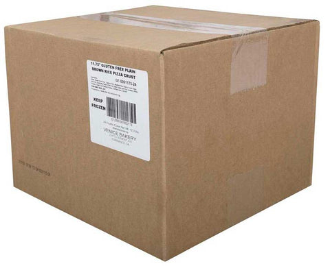 Venice Bakery Plain Brown Rice Pizza Crust, 11.75 inch -- 24 per case