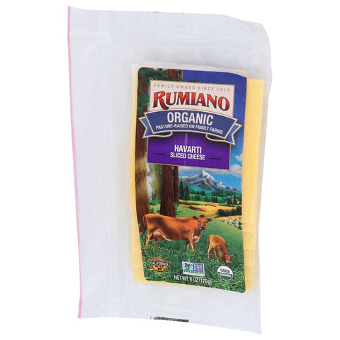 Rumiano Organic Havarti Cheese, 6 Ounce -- 12 per case.