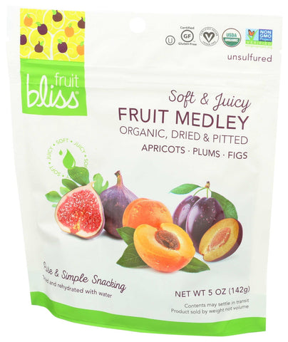 Fruit Bliss Organic Dried Fruit Medley, 5 Ounce -- 6 per case.