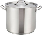 Winco Stainless Steel Stock Pot with Cover, 40 Quart