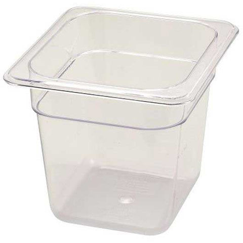 Winco Polyware 1/6 Size Food Pan, 6 inch