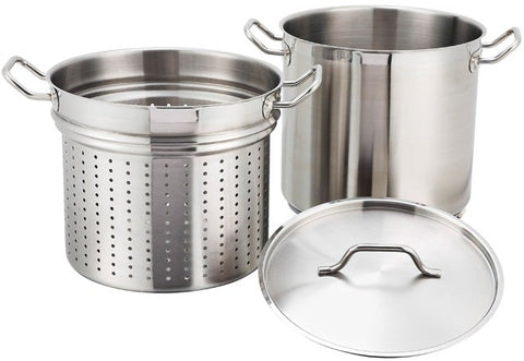 Winco Stainless Steel Steamer/Pasta Cooker, 20 Quart
