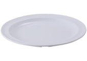 Winco Melamine White Round Plate, 6.5 inch Dia. -- 12 per case