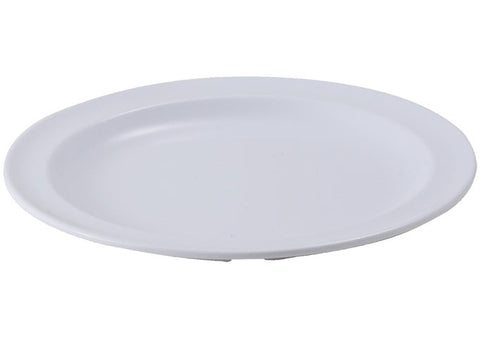Winco Melamine White Round Plate, 6.5 inch Dia. -- 12 per case