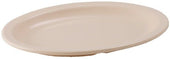 Winco Tan Melamine Narrow Rim Oval Platter, 9 3/4 x 6 3/4 inch -- 12 per case