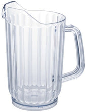 Winco SAN Plastic Clear Water Pitcher, 32 Ounce.