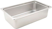 Winco Full Size Anti Jam Stainless Steel Steam Pan, 23 Gallon