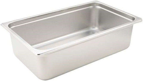Winco Full Size Anti Jam Stainless Steel Steam Pan, 23 Gallon