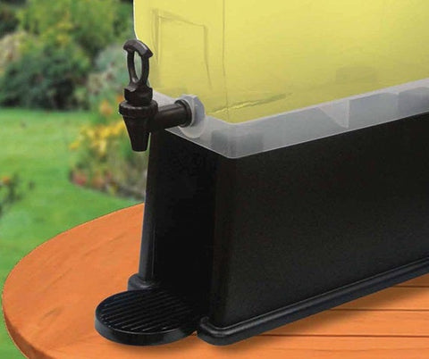 Winco Plastic Rectangular Slim Beverage Dispenser, 3 Gallon