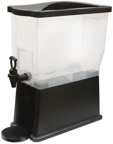 Winco Plastic Rectangular Slim Beverage Dispenser, 3 Gallon