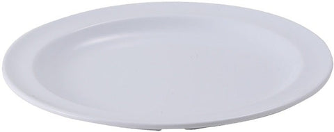 Winco Melamine White Round Plate, 9 inch Dia. -- 12 per case