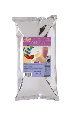 Mocafe All Natural Base Madagascar Vanilla Smoothie Mix, 3 Pound Bag -- 4 per case.