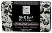One With Nature Sandalwood Scent Shave and Shower Bar Soap, 3.5 Ounce -- 3 per case