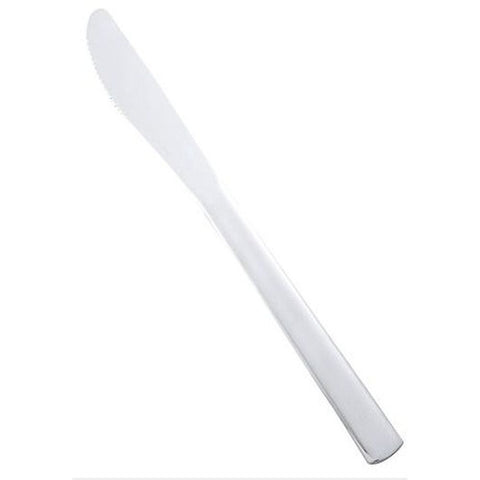 Winco Windsor 18/0 Stainless Steel Medium Weight Dinner Knife -- 12 per case
