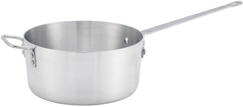 Winco Tapered Aluminum Sauce Pan with Helper Handle, 7 Quart