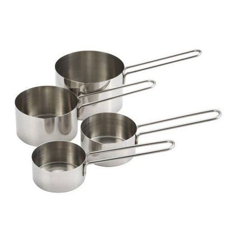 Winco Stainless Steel 4 Piece Measuring Cup Set