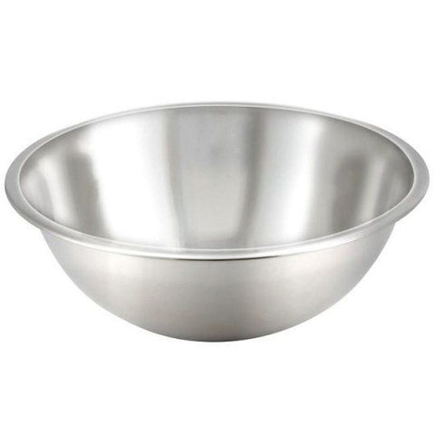 Winco Economy Stainless Steel Mixing Bowl, 5 Quart