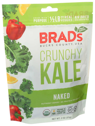 Brads Plant Based Organic Naked Crunchy Kale, 2 Ounce -- 12 per case