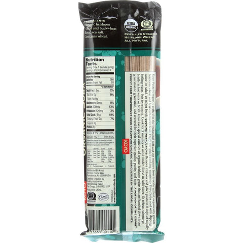 Koyo Foods Organic Soba, 8 Ounce -- 12 per case.