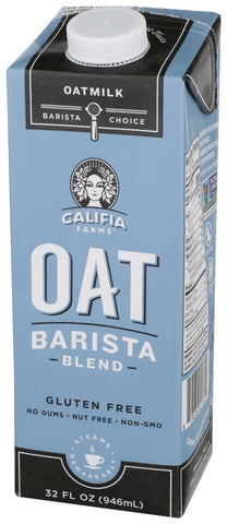 Califia Farms Dairy Free Barista Blend Oatmilk, 32 Ounce -- 6 per case