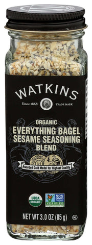Watkins Organic Everything Bagel Sesame Seasoning Blend, 3 Ounce -- 3 per case