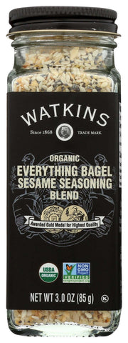 Watkins Organic Everything Bagel Sesame Seasoning Blend, 3 Ounce -- 3 per case