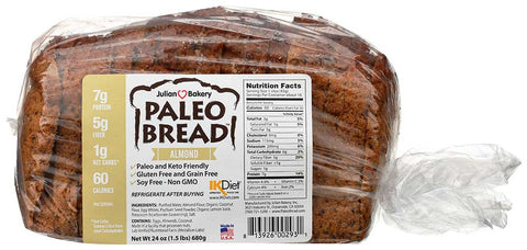 Julian Bakery Paleo Almond Bread, 1.5 Pound -- 6 per case.