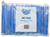 Amercare F Real Poly Blue Wrapped Giant Straw, 300 count per pack -- 4 per case.