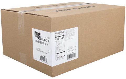 Aunt Millies Bakehouse Brioche Bun, 4.5 inch - 12 count per pack -- 4 packs per case