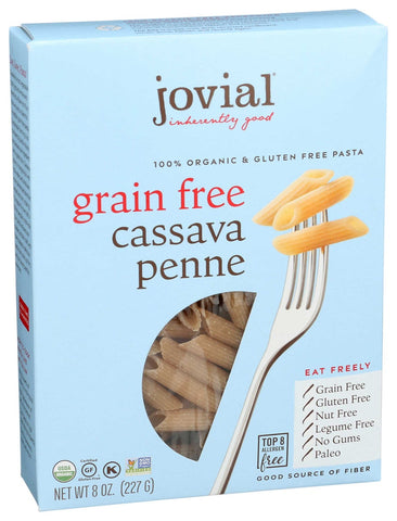 Jovial Organic Grain Free Cassava Penne Pasta, 8 Ounce -- 6 per case