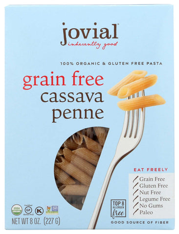 Jovial Organic Grain Free Cassava Penne Pasta, 8 Ounce -- 6 per case