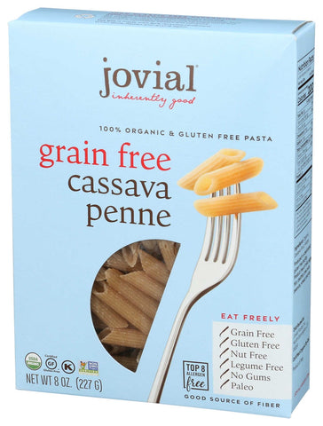 Jovial Organic Grain Free Cassava Penne Pasta, 8 Ounce -- 6 per case