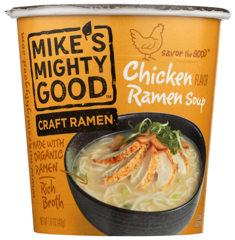 Mikes Mighty Good Organic Chicken Ramen Soup, 1.6 Ounce -- 6 per case