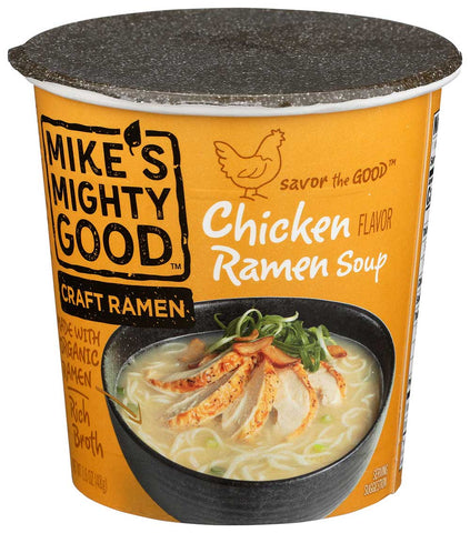 Mikes Mighty Good Organic Chicken Ramen Soup, 1.6 Ounce -- 6 per case
