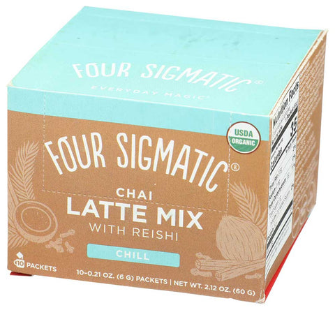 Four Sigmatic Organic Chai Latte with Reishi and Turkey Tail - 10 count per pack