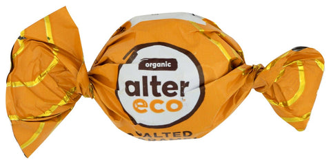 Alter Eco Organic Salted Caramel Dark Chocolate Truffle, 0.42 Ounce -- 60 per case