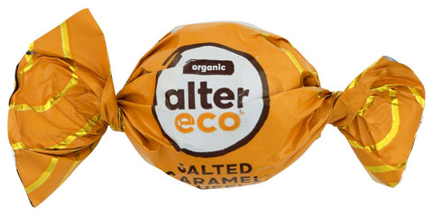 Alter Eco Organic Salted Caramel Dark Chocolate Truffle, 0.42 Ounce -- 60 per case