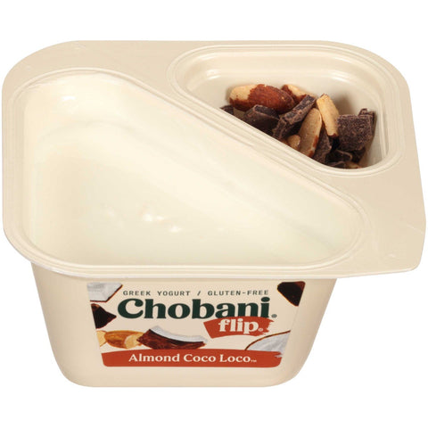 Chobani Flip Almond Coco Loco Low Fat Greek Yogurt, 4.5 Ounce -- 12 per case